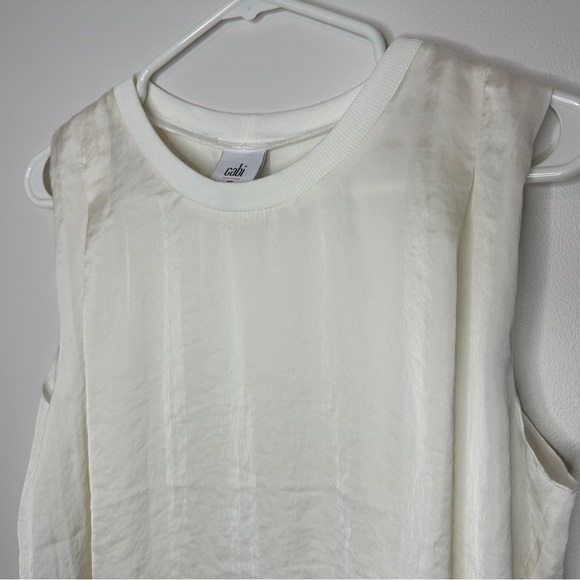 CAbi Complete Ivory Sleeveless Top | #4351 Tank - Picture 8 of 12